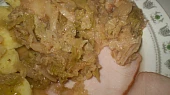 Uzené v kapustovém mozečku, detail...