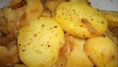 Zapečené brambory s patizonem