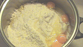 Zapečené knedlíčky s mangoldem