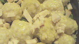 Zapečené knedlíčky s mangoldem