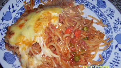 Zapékané špagety, zapékané špagety