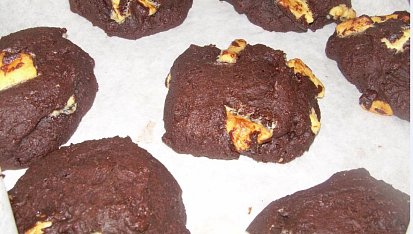 Black & white cookies, po upečení