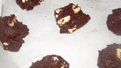 Black & white cookies, před pečením
