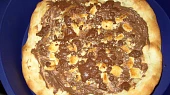 Cokoladova pizza, upečeno