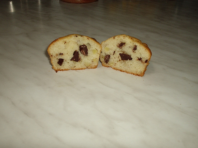 Čokoládovo-banánové muffiny