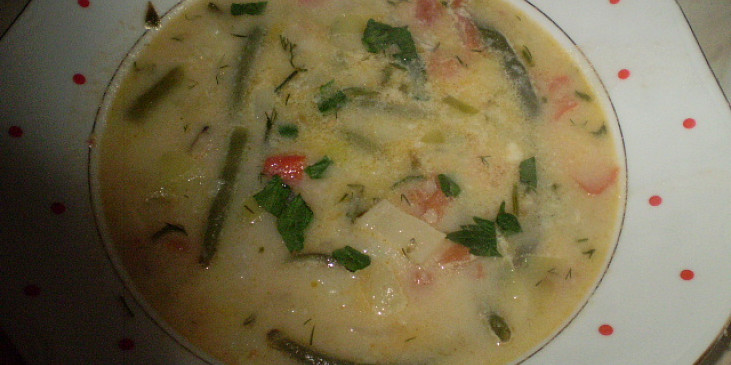 Fazolková polévka s koprem a hlívou ústřičnou (Fazolková polévka s koprem a hlívou)