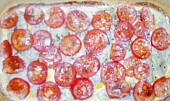Filé s tymiánem a rajčaty, Filé je posypáno tymiánem a pokladené nakrájenými rajčaty