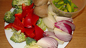 Gyros-krkovičkové plátky se zeleninou, Použitá zelenina