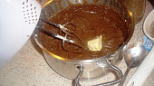 Jablečné řezy s pudinkovým krémem a čokoládou, pudink + kakao