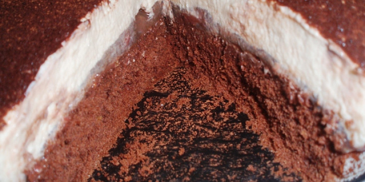 Jahodový dort s cappuccinem