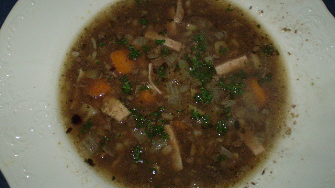 Jelítková polévka II., Polévka "prdelačka"