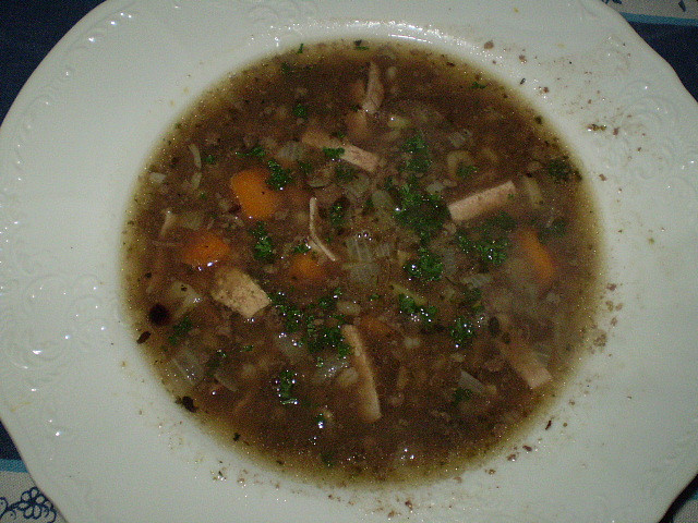 Jelítková polévka II., Polévka "prdelačka"