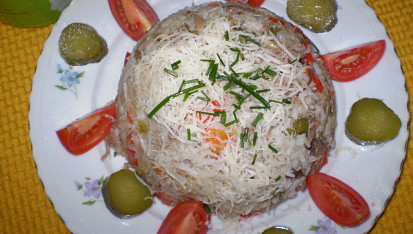 Kachní rizoto se zeleninou, kachní risoto se zeleninou