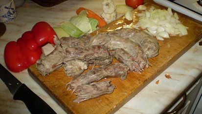 Kachní rizoto se zeleninou, ingredience...