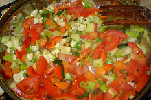 restování zeleniny...