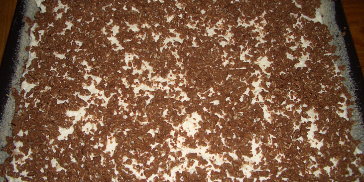 Kokosovo tvarohový koláč - strouhaný (připraveno do trouby)