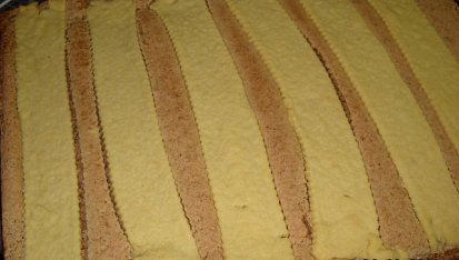 Koláč s ořechovým piškotem, Koláč s ořechovým piškotem