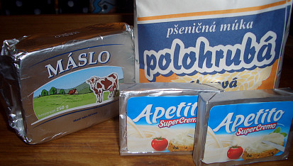 Koláčky Apetito (rychlé), suroviny na těsto