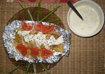 Kuře s chřestem v alobalu /dietní