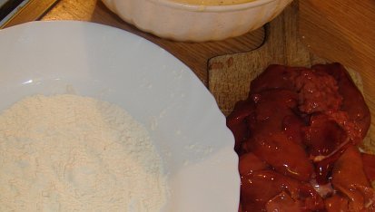 Kuřecí játra v skoro bramborákovém těstíčku, Suroviny