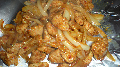 Kuřecí kousky gyros