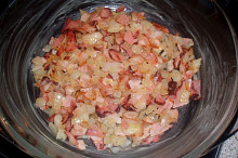 slanina s cibulkou