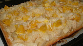 Kynutý koláč s jablky a pomerančem, pečeme asi 20 minut