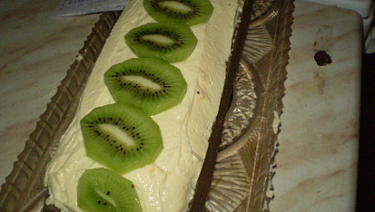 Minidortík s kiwi, dortík bez želatiny...