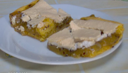 Piškotové řezy s angreštem, moje řezy
