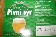 ukázka pivního sýra