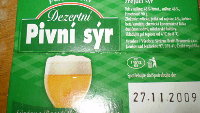 Pivní lahoda pro gurmány, ukázka pivního sýra