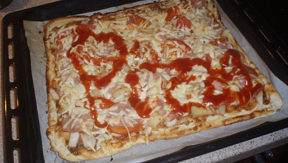 Pizza Miami, Po vytažení z trouby