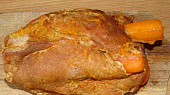 Vepřová kýta protýkaná mrkví, Hotové maso