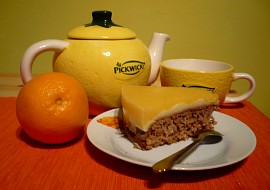 Vločkový koláč v pomerančovém kabátku