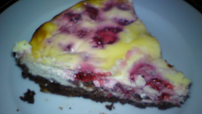 Výborný cheesecake s malinami