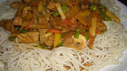 Wok - hovězí na zázvoru