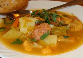 Zeleninová polévka  -  sytá