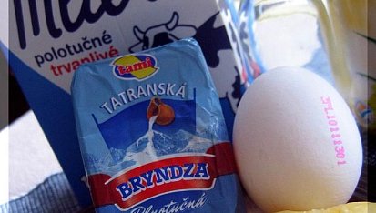 Brambory s brynzou