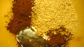 Dvoubarevné ořechové kuličky