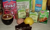 Hrušková bábovka s čokoládou, suroviny