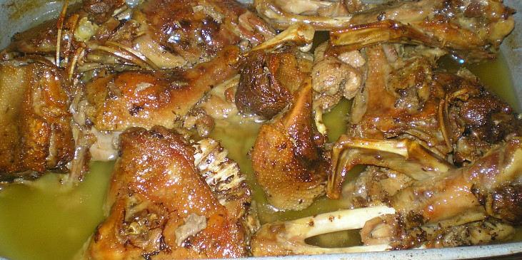 Husa a kachna pečená (V pekáči)