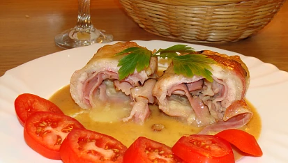 Kuřecí kapsa s pravými olomouckými tvarůžky