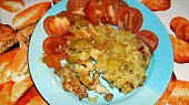Kuřecí steak pod peřinou, hotovo .........dobrou chuť....:-)))