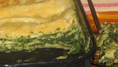 Lasagne se špenátem