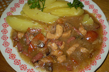 Lovecké vepřové nudličky