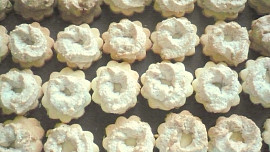 Ořechovo-mandlové kytičky