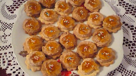 Ořechovo-mandlové kytičky