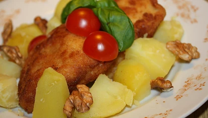 Pangas v ořechovo-česnekovém kabátku, Pangas v ořechovo-česnekovém kabátku