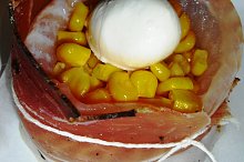 odstraněna sklenice a naplněno kuku a mozza