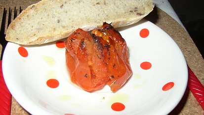 Rajčata z grilu - trouby, upečeno